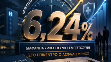 Ο νέος ΕΔΑ της ΕΛΣΤΑΤ ανακοινώθηκε 6,24% με την επίδραση της ηλικίας, και 1,25%. χωρίς . Τώρα αρχίζουν τα δύσκολα... diktis eda