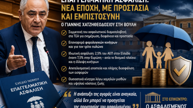 Επαγγελματική Ασφάλιση: Ο Γιάννης Χατζηθεοδοσίου στη Βουλή – «Ναι» στη μεταρρύθμιση, αλλά με τον ασφαλισμένο στο επίκεντρο 171d3e80 71b4 4606 b1db ddd0bfb5a46b